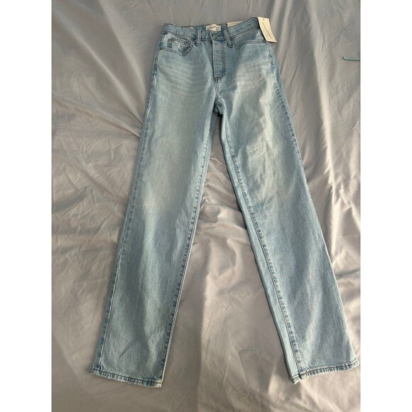 NWT SZ 0 straight leg jeans - universal thread light wash - Picture 1 of 4